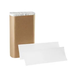 Pacific Blue Basic Recycled Multifold Paper Towel, 1-Ply, White, 250 Sheets/Pack, 16 Packs/Carton (24590)
