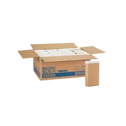 Pacific Blue Basic Recycled Multifold Paper Towel, 1-Ply, White, 250 Sheets/Pack, 16 Packs/Carton (24590)