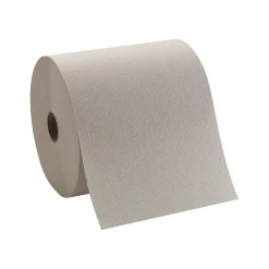 Pacific Blue Basic Recycled Hardwound Paper Towel, 1-Ply, Brown, 800'/Roll, 6 Rolls/Carton (26301)