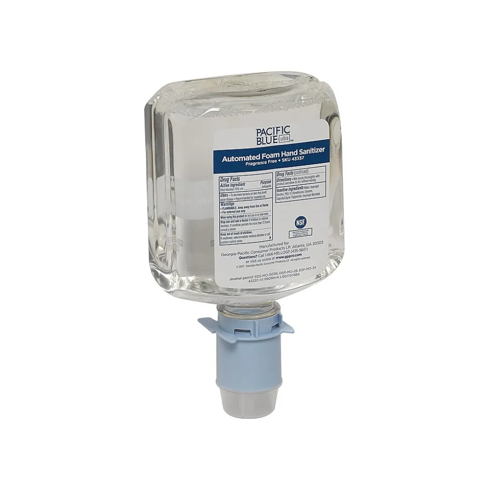 Pacific Blue Foaming Hand Sanitizer Dispenser Refill, 3/Carton (43337)