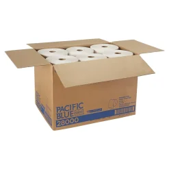 Pacific Blue Select Premium Hardwound Paper Towels, 2-ply, 350 ft./Roll, 12 Rolls/Carton (28000)