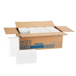 Pacific Blue Select Recycled Multifold Paper Towels, 1-ply, 250 Sheets/Pack, 16 Packs/Carton (20389)