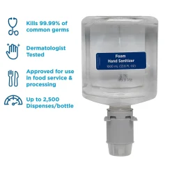 Pacific Blue Ultra Foaming Hand Sanitizer Refills, 33.8 Oz., 4/Carton (43335)