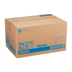 Pacific Blue Ultra Hardwound Paper Towels, 1-ply, 400 ft./Roll, 6 Rolls/Carton (26610)