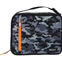 PACKiT Freezable Classic Lunch Bag, Charcoal Camo (PKT-CB-GCM)