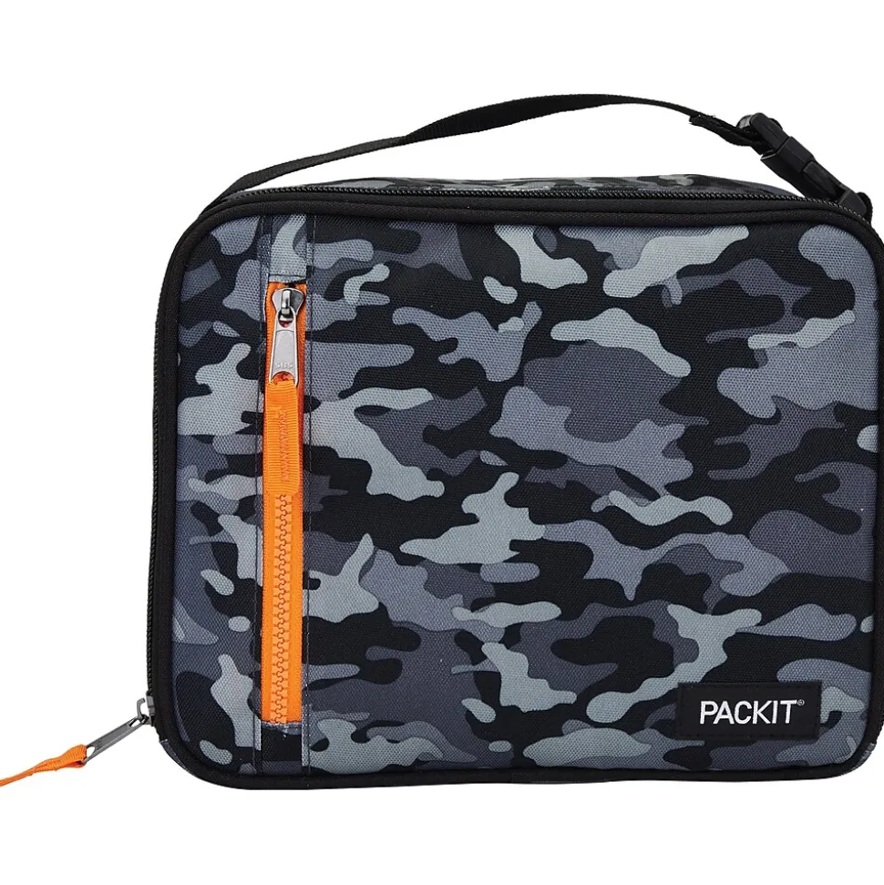 PACKiT Freezable Classic Lunch Bag, Charcoal Camo (PKT-CB-GCM)