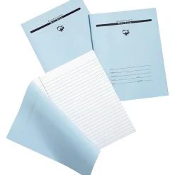 Pacon Corporation Examination Books, 4 Sheets/8 Pages, Wide Ride, Blue Cover, 7"H x 8 1/2"W