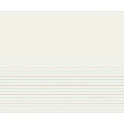 Pacon Storybook Paper for D'Nealian Programs 8-1/2" x 11", 1/2" Long Way Ruled, White, 500 Sheets/Pack (PAC2693)