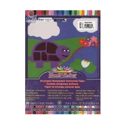 Pacon Sunworks 9" x 12" Construction Paper, Bright White, 50 Sheets/Pack, 5/Pack (30354-PK5)