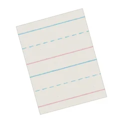 Pacon Zaner-Bloser Picture Story Paper, 12" x 18", 5/8" Ruled, White, 250 Sheets/Pack (PACZP2694)