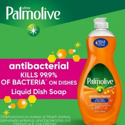 Palmolive Ultra Antibacterial Liquid Dish Soap, Orange, 20 oz., 9/Carton (US04232ACT)