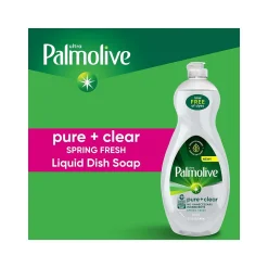 Palmolive Ultra Pure + Clear Dish Soap, Spring Fresh, 32.5 fl. oz., 9/Carton (US04272ACT)