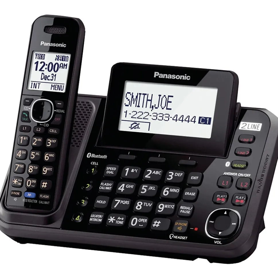 Panasonic Bluetooth KX-TG9541B Cellular Convergence Solution Landline Telephone, 1-Handset System (TLDKXTG9541B)