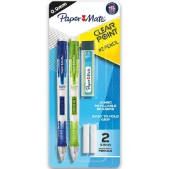 Paper Mate Clearpoint Mechanical Pencil, 0.9mm, #2 Medium Lead, 2/Pack (1759214)