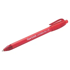 Paper Mate ComfortMate Ultra Retractable Ballpoint Pen, Medium Point, Red Ink, Dozen (6320187)