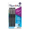 Paper Mate Flair Felt Pen, Medium Point, 0.7mm, Black Ink, 4 Pack (84344)