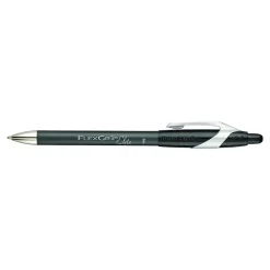 Paper Mate FlexGrip Elite Retractable Ballpoint Pen, Fine Point, Black Ink, Dozen (85582)