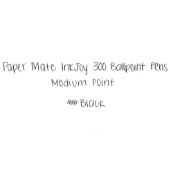 Paper Mate InkJoy 300RT Retractable Ballpoint Pen, Medium Point, Black Ink, 8/Pack (1781565/1945920)