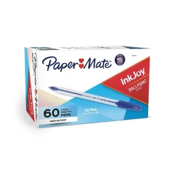 Paper Mate InkJoy 50ST Ballpoint Pen, Medium Point, Blue Ink, 60/Pack (2014534)