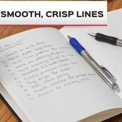 Paper Mate Profile Metal Barrel Retractable Ballpoint Pen, Medium Point, Blue Ink, 2/Pack (2130519)