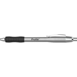Paper Mate Profile Metal Barrel Retractable Ballpoint Pen, Medium Point, Black Ink, 2/Pack (2130513)
