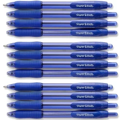 Paper Mate Profile Retractable Ballpoint Pen, Bold Point, Blue Ink, Dozen (89466)