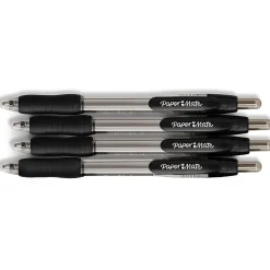Paper Mate Profile Retractable Ballpoint Pen, Bold Point, Black Ink, 4/Pack (89471)