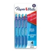Paper Mate Profile Retractable Ballpoint Pen, Bold Point, Blue Ink, 4/Pack (89472)