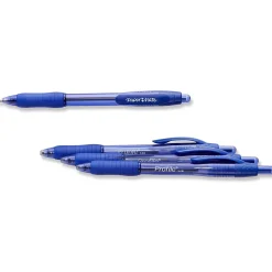 Paper Mate Profile Retractable Ballpoint Pen, Bold Point, Blue Ink, 4/Pack (89472)