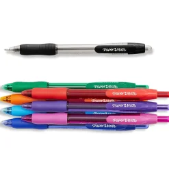 Paper Mate Profile Retractable Ballpoint Pen, Bold Point, Assorted Ink, 8/Pack (54549)