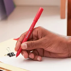 Paper Mate Write Bros. Ballpoint Pen, Medium Point, Red Ink, 1 Dozen (3321131)