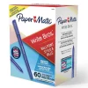 Paper Mate Write Bros. Ballpoint Pen, Medium Point, Blue Ink, 60/Pack (4621501)