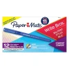 Paper Mate Write Bros. Grip Ballpoint Pen, Medium Point, Blue Ink, Dozen (8808087)