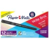 Paper Mate Write Bros. Grip Ballpoint Pen, Medium Point, Black Ink, Dozen (8807987)