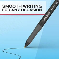 Paper Mate Write Bros. Grip Ballpoint Pen, Medium Point, Red Ink, Dozen (8808187)