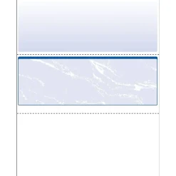 Paris DocuGard Standard 8.5" x 11" Business Security Check In Middle, 24 lbs., Blue, 500 Sheets/Ream, 2500/Carton (04509)