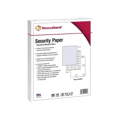 Paris DocuGard Standard 8.5" x 11" Medical Security Paper, 24 lbs., Blue, 500 Sheets/Ream (PRB04541)