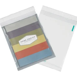 Partners Brand Clear View Poly Mailers, 9" x 12", Clear/White, 100/Case (CV912100PK)