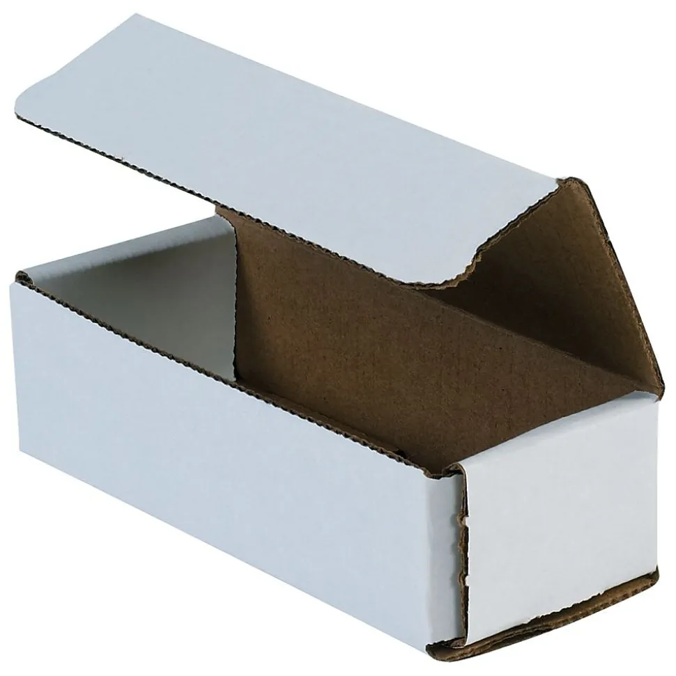 Partners Brand Corrugated Mailers, 14" x 4" x 2", White, 50/Bundle (M14142K)