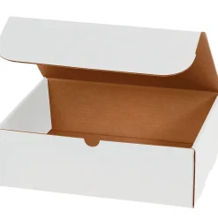 Partners Brand Corrugated Mailers, 10" x 7" x 4", White, 50/Bundle (M1074)
