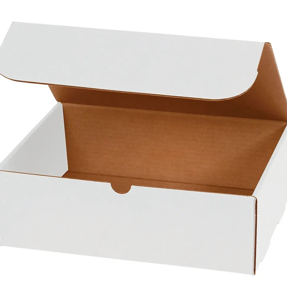 Partners Brand Corrugated Mailers, 10" x 7" x 4", White, 50/Bundle (M1074)