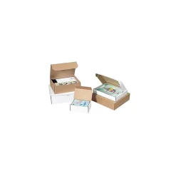 Partners Brand Deluxe Literature Mailer, 8" x 8" x 2.75", White, 50/Bundle (MFL882)