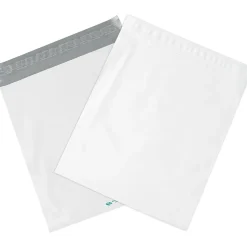 Partners Brand Expansion Poly Mailers, 15" x 20" x 4", White, 100/Case (EPM15204)