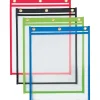 Partners Brand Heavy Weight Job Ticket Holders, 9" x 12", Assorted Colors, 20/Case (JTH151)