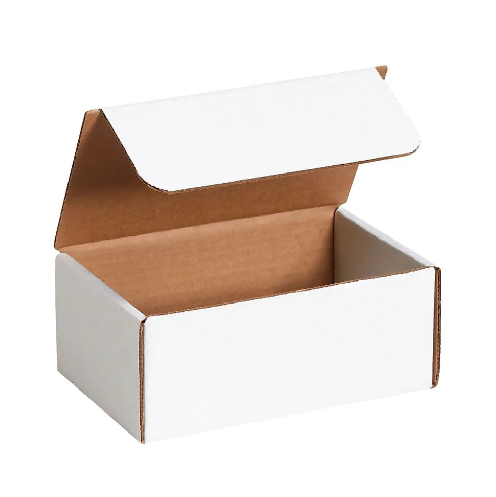 Partners Brand Literature Mailers, 7 1/8" x 4 1/2" x 3", White, 50/Bundle (ML743)