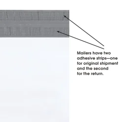 Partners Brand Returnable Poly Mailers, 19" x 24", White, 100/Case (RPM1924)