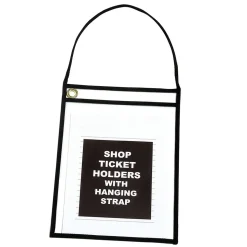 Partners Brand Standard Weight Job Ticket Holder, 9" x 12", White, 15/Carton (JTH123)