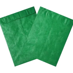 Partners Tyvek Envelopes, 12" x 15 1/2", Green, 100/Case (TYC1215G)