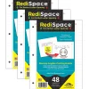 Pathways For Learning RediSpace® Wide Ruled Notebook Filler Paper, 10.5" x 8", White, 48 Sheets Per Pack, 3 Packs (RS-48FP-3)