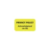Patient Record Medical Labels, Privacy Policy, Fluorescent Chartreuse, 0.875 x 1.5 inch, 500 Labels